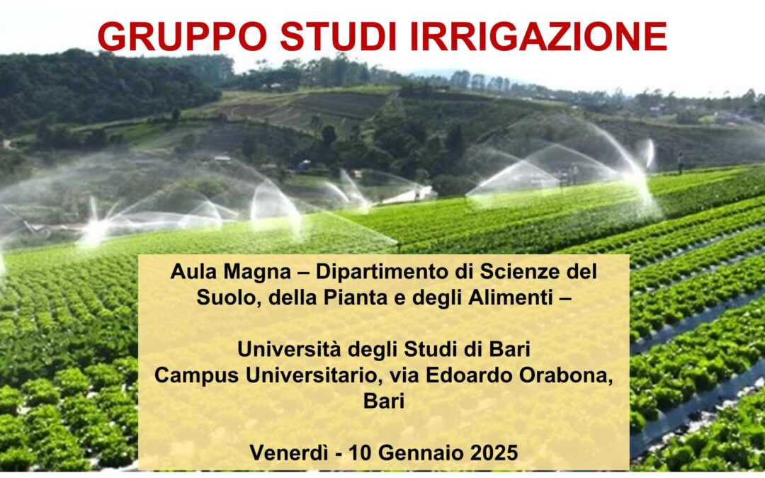 10/01 – GruSI – Gruppo Studi Irrigazione