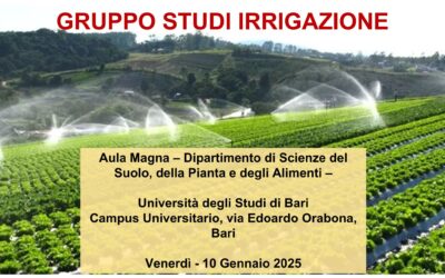 10/01 – GruSI – Gruppo Studi Irrigazione